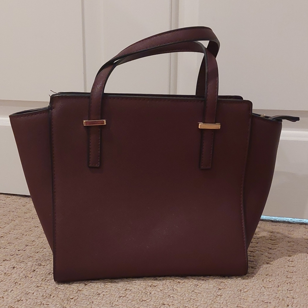 Le Chateau Burgundy purse
